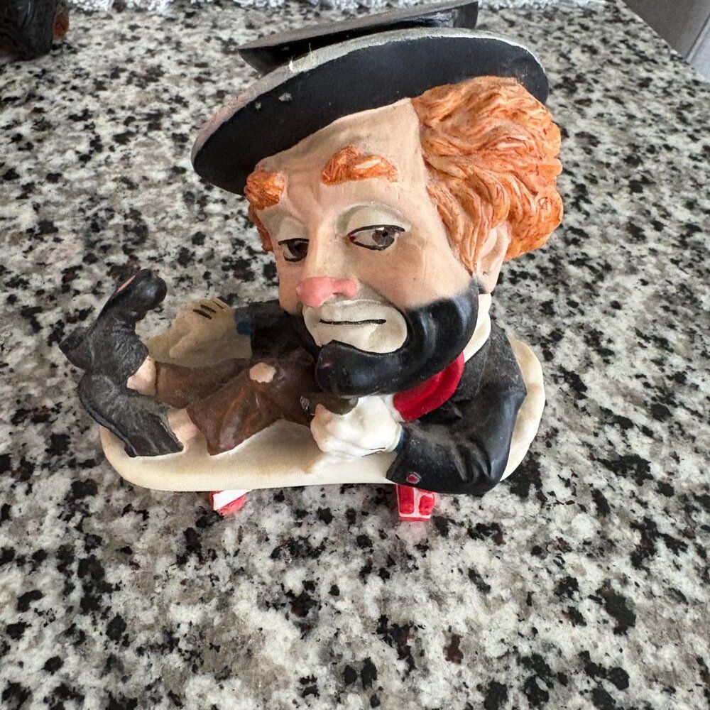 Vintage 1980s Red Skelton Freddie in the Bathtub Figurine Numbered Ltd Edition - Picture 7 of 7